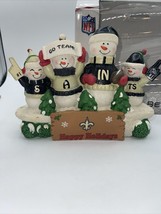 New Orleans Saints NFL Snowman Bench Statue New - £16.83 GBP