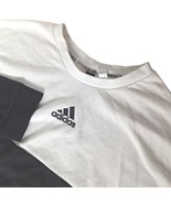 Adidas Women&#39;s Color Clash Crew Sweatshirt Size XL Black White Colorblock - $24.26