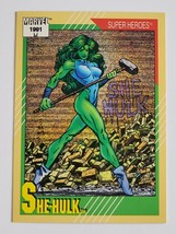 1991 She Hulk Super Heroes Marvel Comic Book Trading Card # 43 Vintage Comics - £5.49 GBP