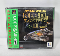 PS1 Star Wars Rebel Assault Ii Greatest Hits Complete Tested Case Damage - £7.79 GBP
