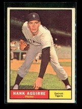 Vintage 1961 Topps Baseball Trading Card #324 Hank Aguirre Detroit Tigers - £6.64 GBP