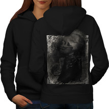 Punk Art Metal Rock Skull Sweatshirt Hoody Indian Biker Women Hoodie Back - £17.57 GBP+