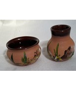 TASSO POTTERY SMALL POT and SMALL VASE SOUTHWESTERN - $19.75