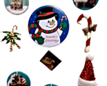 Lot of 10 Christmas and Santa Claus Pins and Pinback Buttons - $6.88