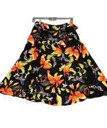 SOFT SURROUNDINGS Skirt Womens PS Petite Small Maxi Black Butterfly Flor... - $39.67 CAD