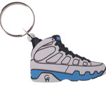 Good Wood NYC Tarheel Carolina Blue 9 Sneaker Keychain White/ Key Ring k... - $9.71