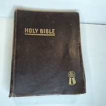 Holy Bible New Standard Reference Bible Blue Ribbon Red Letter John Hertel 1951 - £18.59 GBP