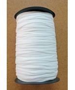 144 yard Roll - 1/4&quot; White Soft Stretch Elastic Full Roll - White (M542.27) - $29.97