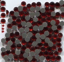 Rhinestones 3mm 10ss   RED SIAM  Hot Fix Iron on  2 gross 288 pieces - £5.41 GBP