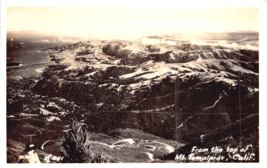 Dal Top Di MT Tamalpias California ~1930s Vero Foto Cartolina - £9.21 GBP