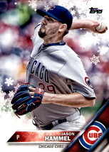 2016 Topps WalMart Holiday Snowflake #HMW103 Jason Hammel Chicago Cubs - £0.70 GBP