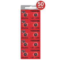 Toshiba LR41 AG3 Alkaline 1.5 Volt Batteries (50 Batteries) - £22.22 GBP