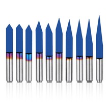 Genmitsu 10 Pcs 1/8&quot; Shank V-Groove Cnc Router Bits, 10/15 - £28.95 GBP