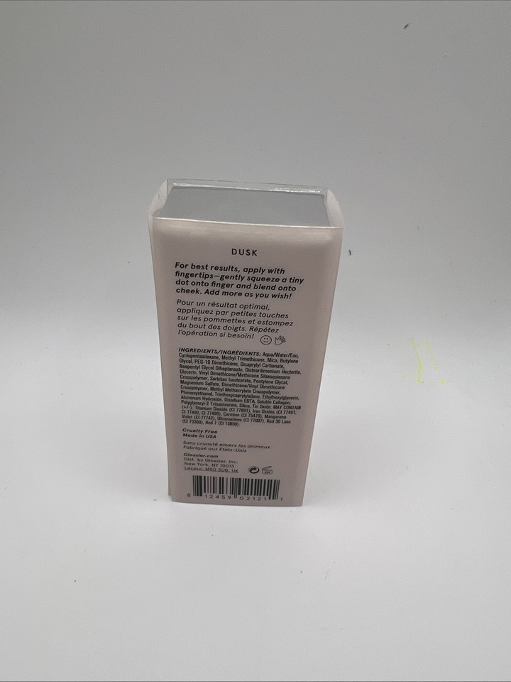 Glossier Cloud Paint Seamless Cheek Color DUSK Full Size .33 Fl Oz NIB Item image 2