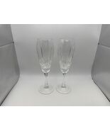 Pair of Waterford Marquis Crystal LAURENT Champagne Flutes Glasses - €128,54 EUR
