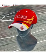 Dodge Motorsports Racing Baseball Hat Red Hot Rod Flames Logo Nascar Adj... - £16.08 GBP