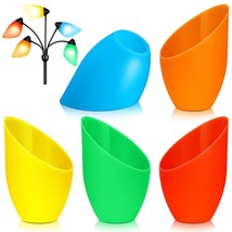5 Colored Plastic Lampshade Replacement Plastic Lamp Shade 1.65 Inch Floor Lamp  - £26.63 GBP