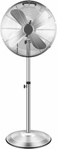16 Inch Heavy Duty L Stand Fan Adjustable Heights Ocillation 75 3-Speeds - £99.47 GBP