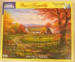 White Mountain 1000 Piece Puzzle Peace &amp; Tranquility # 1473 New - £39.90 GBP