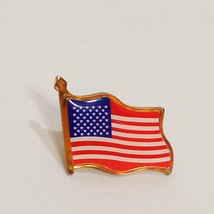Vintage American Flag U.S.A.   Lapel Pin 3/4&quot; Red White Blue Patriotic - $12.86
