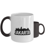 Jakarta Bold Skyline,  Heat Sensitive Color Changing Coffee Mug, Magic C... - £19.91 GBP