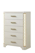 5-Drawer Wood Chest w/ LED Lighting - Beige - $1,094.99