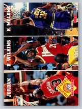 1993-94 Hoops #283 Scoring (Michael Jordan / Dominique Wilkins / Karl Malone) - £1.60 GBP