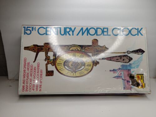 15th Century Clock 1960's Lindberg Model Kit #339  Box Size  19x10"  NOS - $59.99
