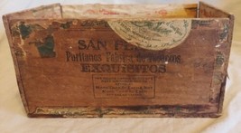 San Felice Wooden Cigar Box Martin Bros Co Waterloo, IA - $23.36