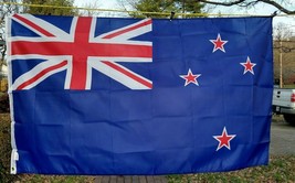 New Zealand Flag Red White Blue 3 By 5 Foot Anley Flybreeze - £10.90 GBP