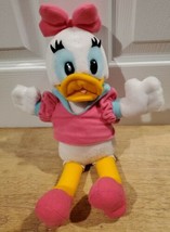 Walt Disney World DAISY DUCK 15&quot; Plush - Pink Dress &amp; Bow Stuffed Animal - £11.58 GBP