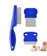 3 Pack Pet Hair Comb Stainless Steel Flea Lice Combs Dog Cat Grooming Ki... - €5,61 EUR