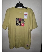  NIKE &quot;Grow Your Sole Verbiage T-shirt&quot; Men&#39;s Size  Large Yellow - €24,82 EUR