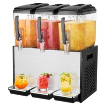 VEVOR Commercial Beverage Dispenser 12L x 3 Tanks Cold Juice Ice Drink D... - $713.05