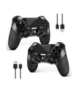 Controller Wireless 2 Pack for PlayStation 4 Compatible PS4 Classic Black - $24.74