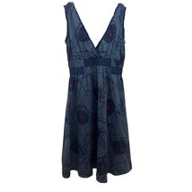 Marc Jacobs Vistidio Midi Dress, Women&#39;s Size 4, Blue &amp; Red - $13.99