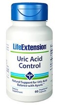MAKE OFFER! 2 Pack Life Extension Uric Acid Control gout kidney 60 veg cap image 2