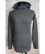 Nike Pro Dri-Fit Women&#39;s Gray Black Thermal Fitted Hoodie Size S  -54877... - £12.45 GBP