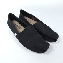 SKECHERS Bobs Earth Day Womens Size 7 Shoe Black Canvas Slip On 37753 Espadrille - £12.49 GBP
