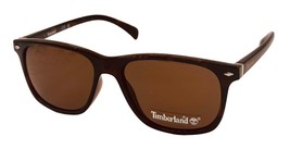 Timberland Sunglass Mens Tortoise Rectangle Plastic, Brown Lens TB7140 52E - $22.49