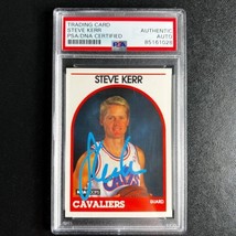 1989-90 NBA Hoops #351 Steve Kerr Signed Card AUTO PSA Slabbed Cavaliers - £63.26 GBP