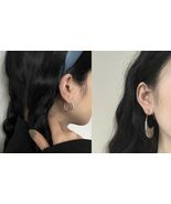 1 Pair 925 Solid Sterling Silver Pierced Personalized Trapezoid or Moon ... - €8,40 EUR+