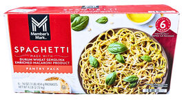 Member&#39;s Mark Spaghetti Pasta Pantry Pack 6 Count x 1 Lb  EXP 04/2027 - $18.96