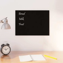  Wall-mounted Magnetic Board Black 15.7"x11.8" Tempered Glass - $78.49