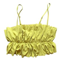 Kortni Jeane Oversized Ruffle Glow Green Swim Top Women’s Size 2XL NWOT - £14.33 GBP