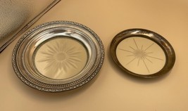 2 Sterling Silver Glass Dish Frank M. Whiting Talisman Rose 6.5” &amp; unbra... - $1,756.36 MXN