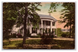 George McConnell Residence Urbana OH UNP Hand Colored Albertype Postcard Z10 - £6.57 GBP