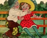 Vtg Postcard 1913 Comic Artist Signed What I Best About You Is My Arms - $9.85