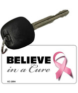 Believe in a Cure Pink Ribbon Breast Cancer Metal Key Chain - €10,49 EUR