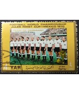 Mexico 70 Team Germany Yemen Postage Stamp - £0.78 GBP